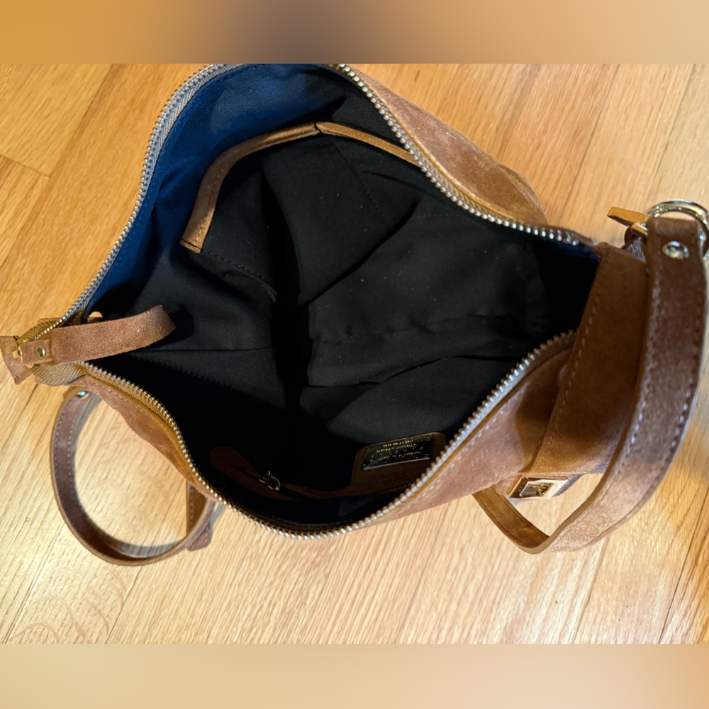 Claudia Firenze Brown Suede Crossbody Bag Viral TikTok - Picture 6 of 6